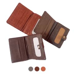3 Color ATM Cards Holder Wallet - High Quality PU Leather 0