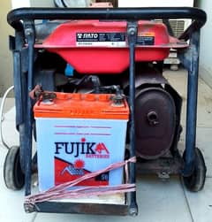Rato Brand 3.5 kva generator slightly used with Battery and gasket