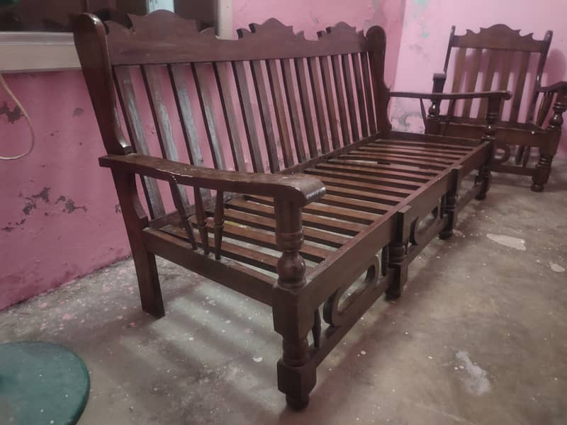 5 Seater Sofa Set (Tali Wood) 2