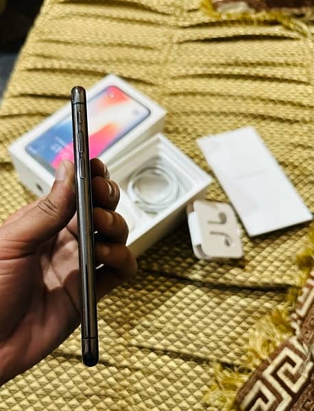 iphone x 256 pta approved with box and charger 4