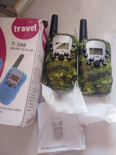 T388 2pairs Camouflage Color Walkie Talkies FRS22Chanels 1.5Km