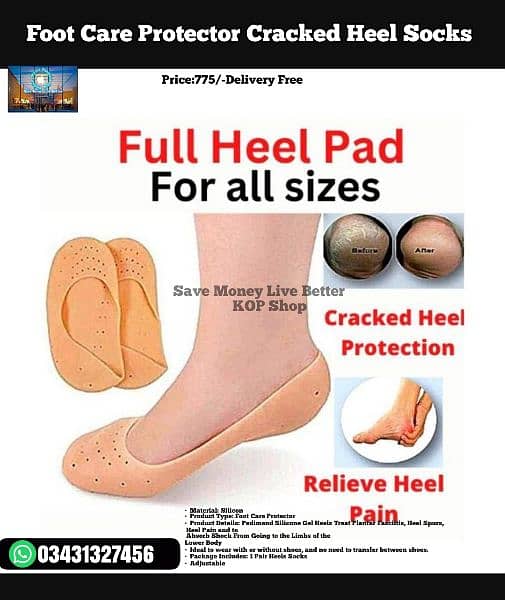 Foot Care Protector Cracked Heel Socks 2