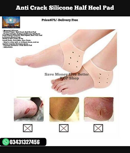 Foot Care Protector Cracked Heel Socks 3