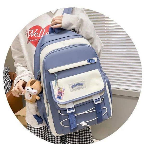 4 Pcs Kid's Nylon School College Bag free delivery cash On delivery 1