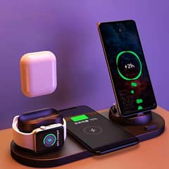 Wireless Charger For IPhone For Phone Watch 6 In 1 Charging Dock St