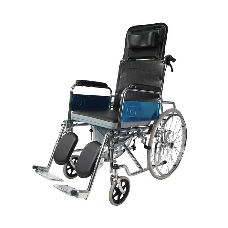 Manual Wheelchair With Commode Reclining back GC608 1