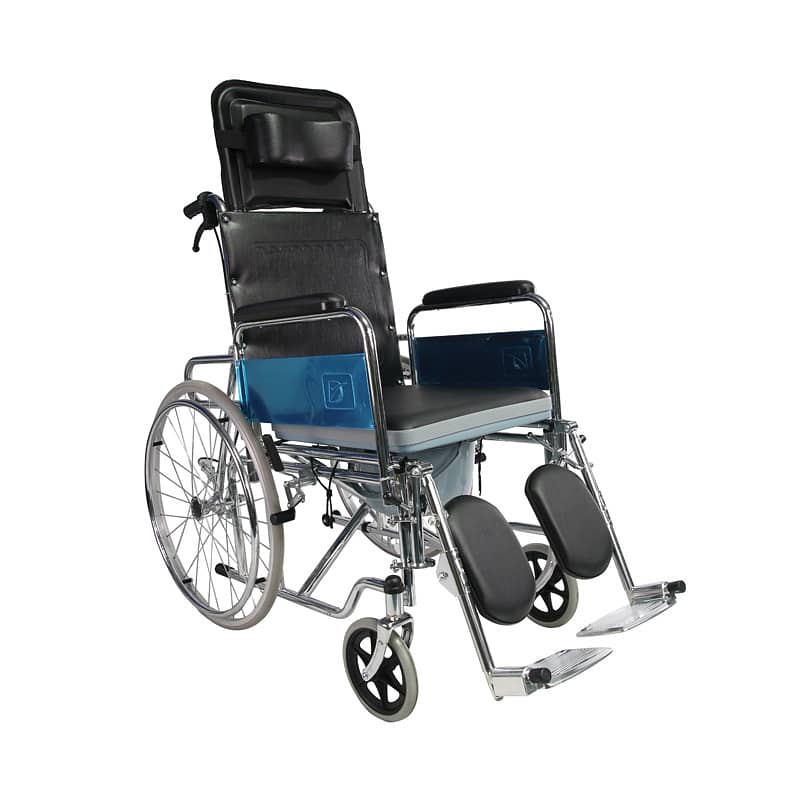Manual Wheelchair With Commode Reclining back GC608 2
