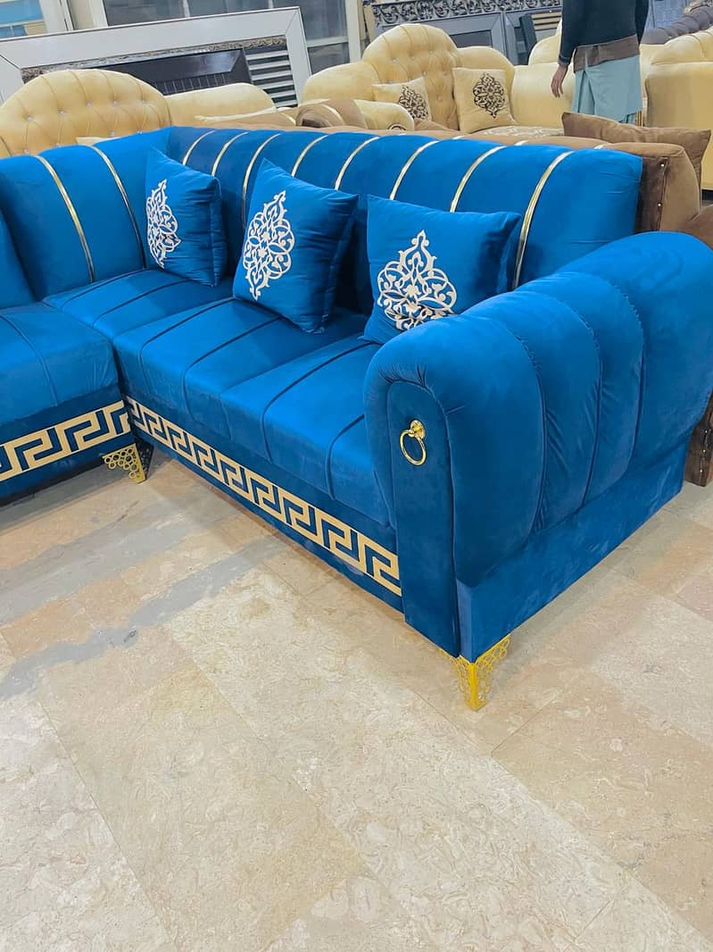 l shape sofa set conner 6 seater sofa set/wooden sofa /furniture 10