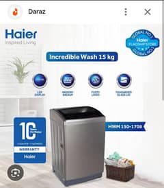 Brand New Haier Washing Machine 15 kg