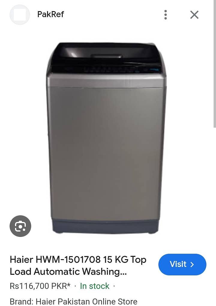 Brand New Haier Washing Machine 15 kg 1