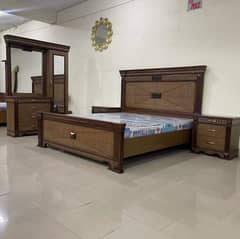 Wooden Bed/Poshish Bed/King Size Bed/Brass Bed/Furniture