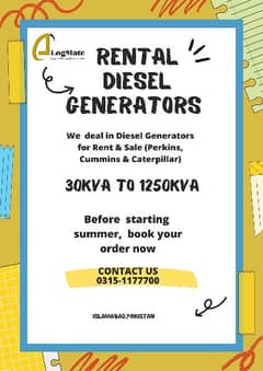 Rental Diesel  Generators