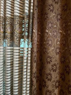 net & embroidered curtains. drawing room. parde