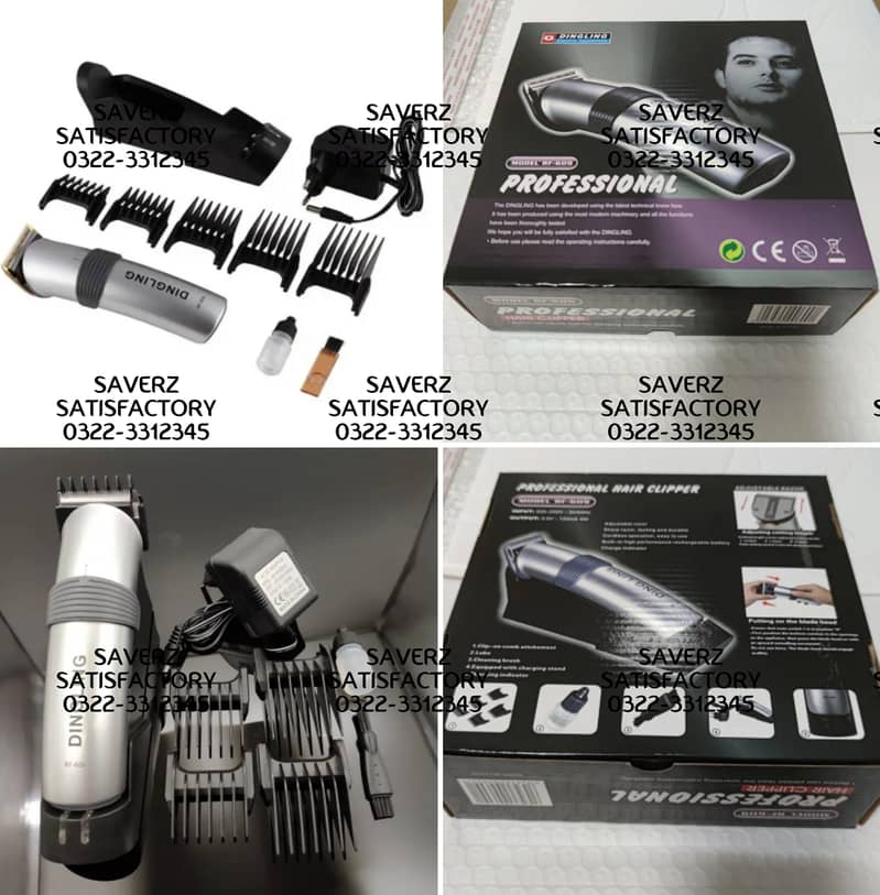 Trimmer Kemei Dingling Beard Hair dryer iron straightene Shaver Machin 14