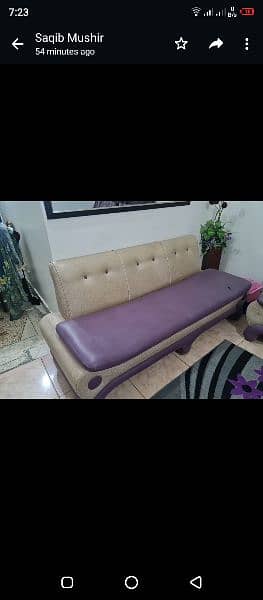 7 seaters sofa available in Gulshan-e-Iqbal , near azeez bhatti  park 1
