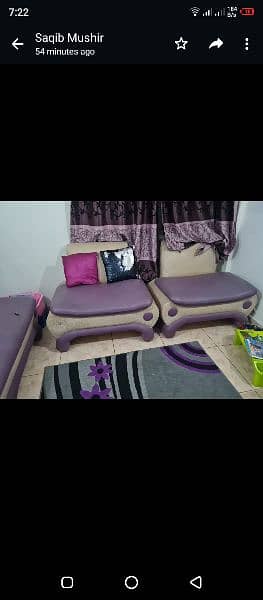 7 seaters sofa available in Gulshan-e-Iqbal , near azeez bhatti  park 2