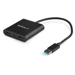 Branded USB 3.0 to Dual HDMI Adapter | Graphics Card |  4K |