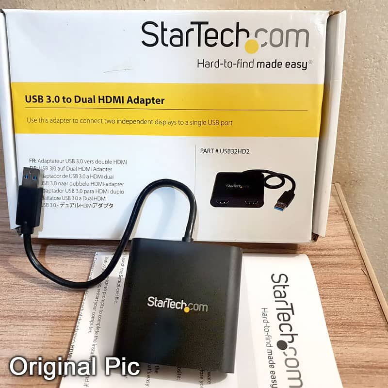 StarTech USB 3.0 to Dual HDMI Adapter | Graphics Card |  4K | 1