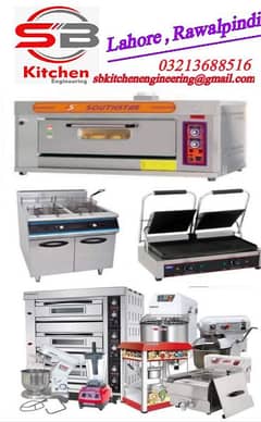 Commercial deck gas pizza oven & other kitchen equipment