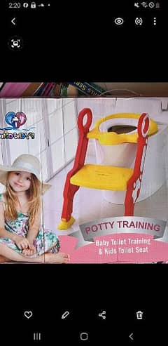 brand new baby toliet seat with ladder 0