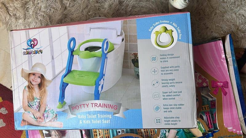 brand new baby toliet seat with ladder 2