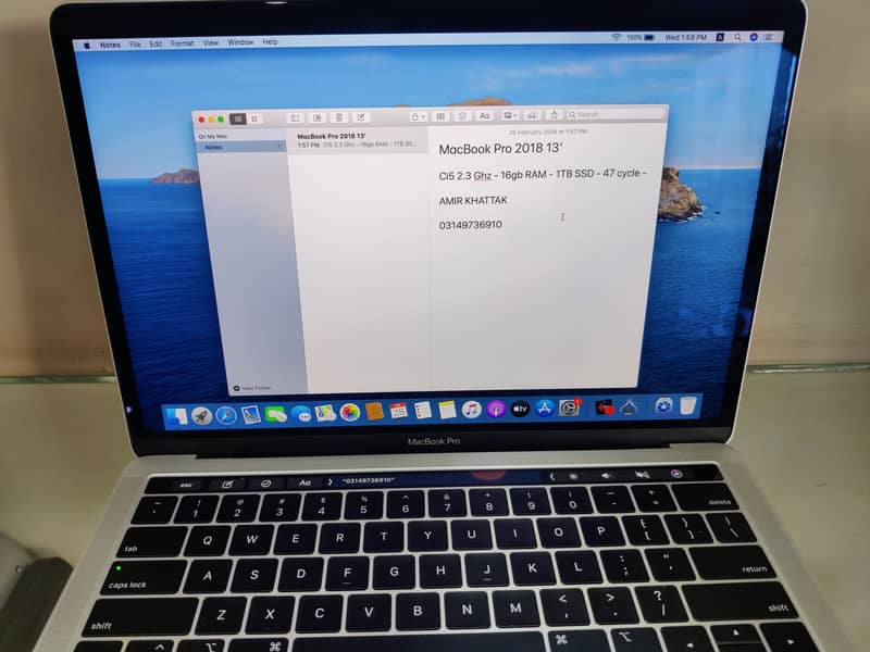 Macbook Pro 2018 (16-1TB) - Air M1 (8-256) - Pro M2 (8-512) 8