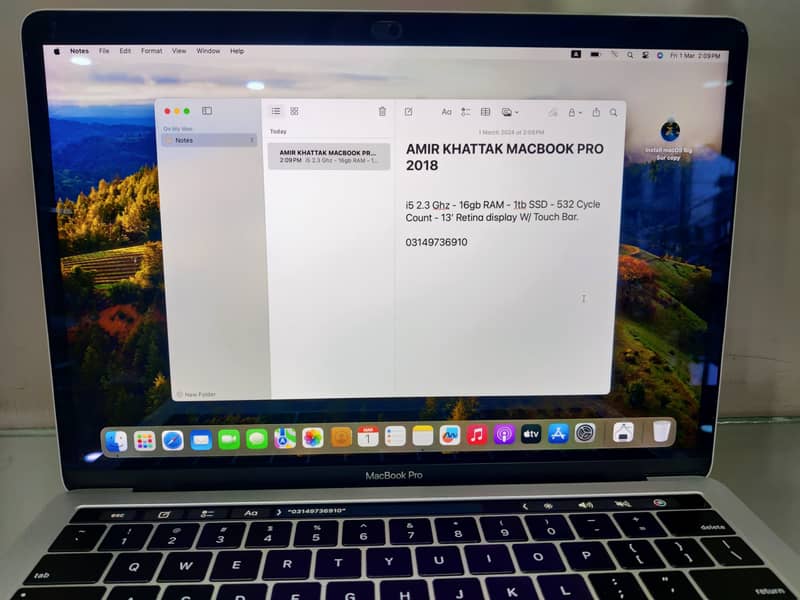 Macbook Pro 2018 (16-1TB) - Air M1 (8-256) - Pro M2 (8-512) 12