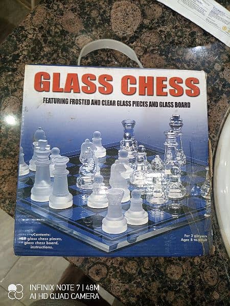 Imported Glass Chess new 0