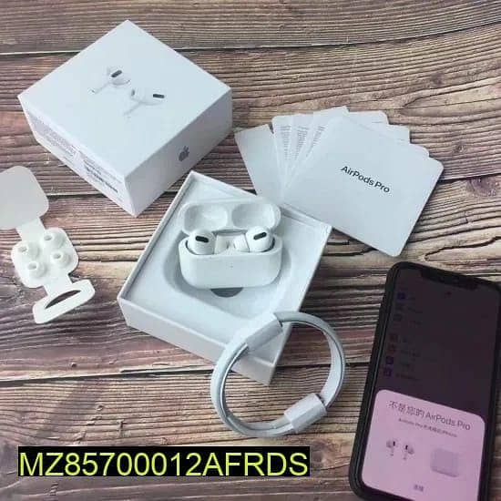 Airpods Pro Platinum with ANC, White Free Cash on delivery 1