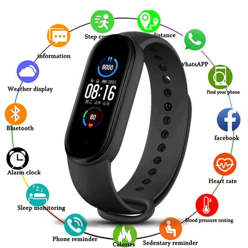 D20 Ultra Fitness Bracelet Blood Pressure Bluetooth Heart Rate Monitor 10