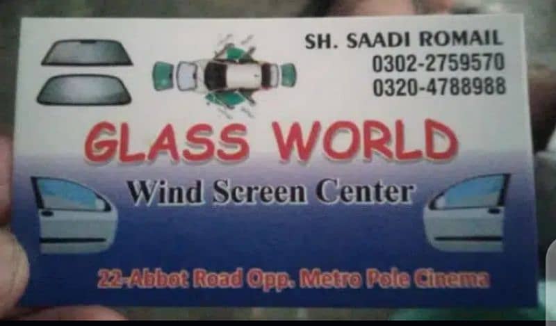 ALL CAR WIND SCREEN GLASS AUDI BMW MERCEDES HONDA SUZUKI TOYOTA 3