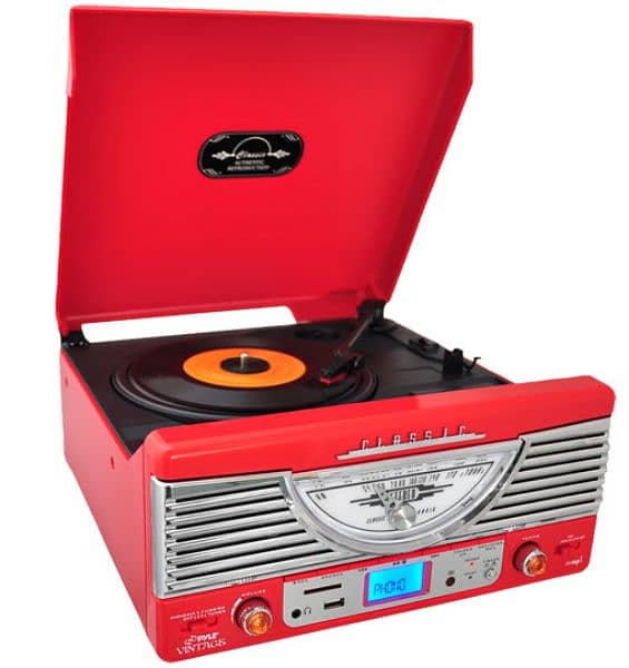 Stereo Turntable with radio and usb play/record 2