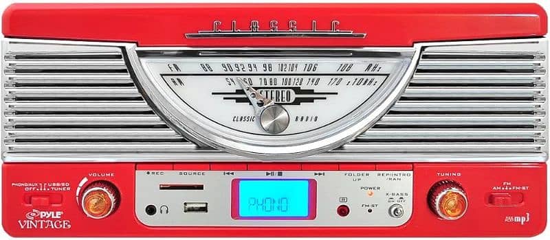 Stereo Turntable with radio and usb play/record 3