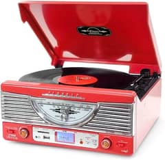 Stereo Turntable with radio and usb play/record