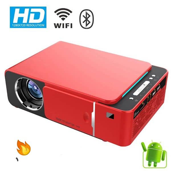 Pro T6 Android 10.0 V Wifi Smart Optional Support 1080p Hd projector - 0