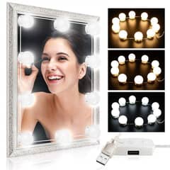 Vanity Mirror LED Bulbs | 10 Bulbs with 3 Modes | For Makeup