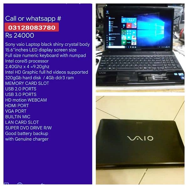 Laptops available in low prices contact or WhatsApp no 03128O83780 15