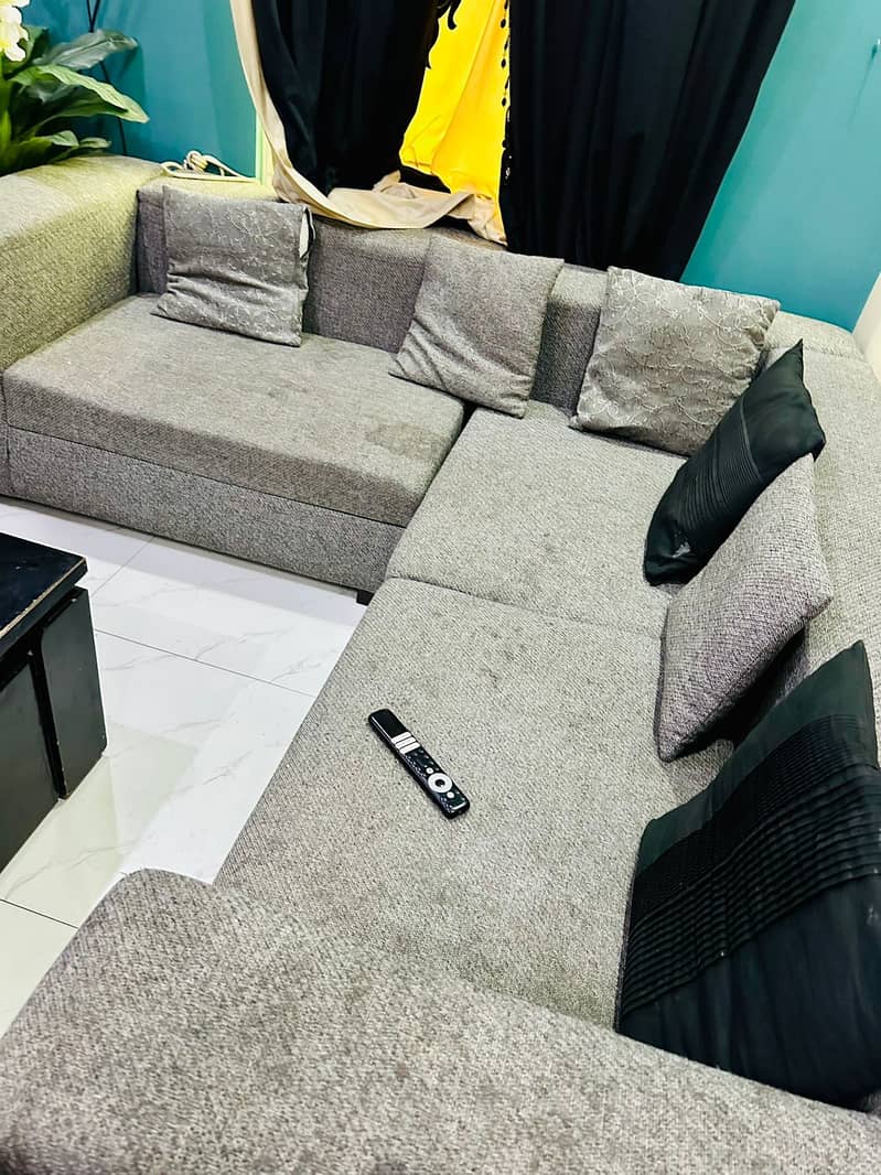 8 seater L shape sofa set 0