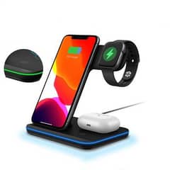 3 in 1Wireless Charger Stand Connector Type: Type C
