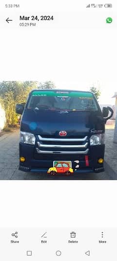 Toyota hiace 2009 For sale Urgent. whats aap num 03435333720.