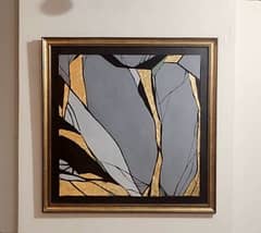 abstract gold leaf painting