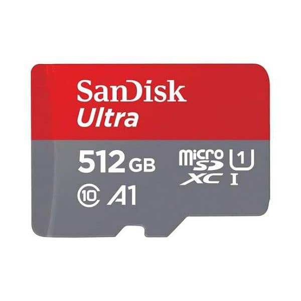 SanDisk 512GB Ultra microSDXC UHS-I C10 100MB/s Memory Card 0