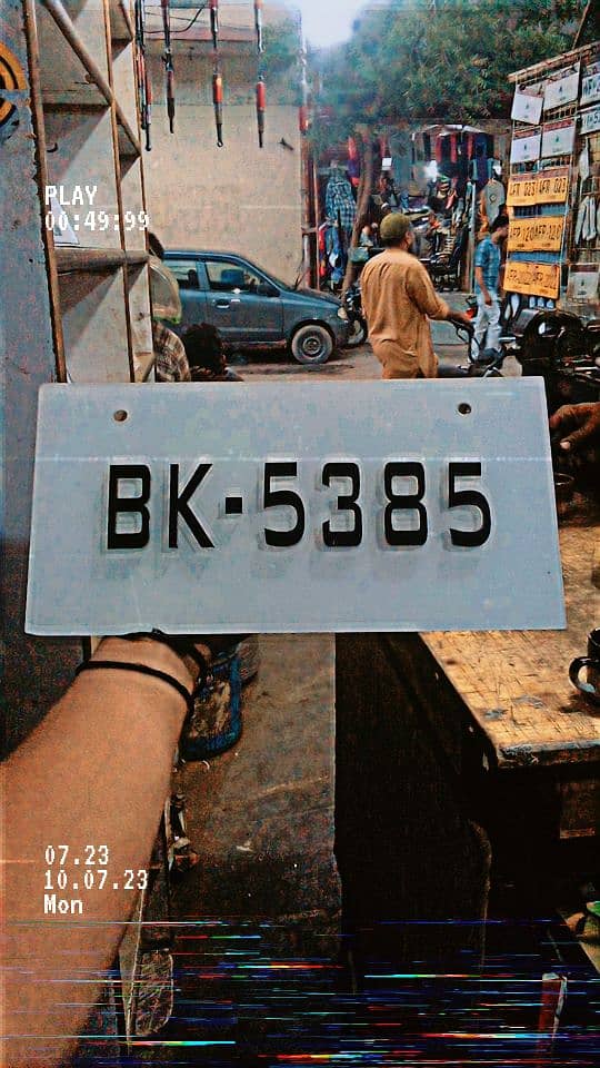 Number Plate 6