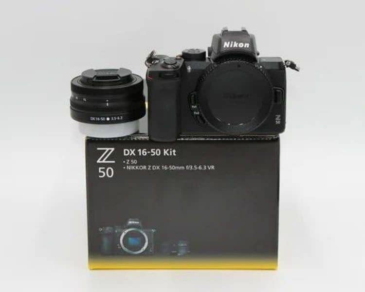 Nikon Z50 with kit lens 0