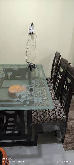 DINING TABLE with 6 Chairs