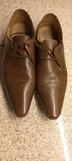 LOGO formal brown shoes