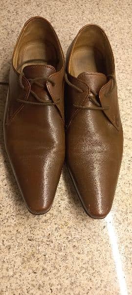 LOGO formal brown shoes 0