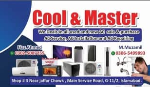 AC sale and purchase and installation repairing