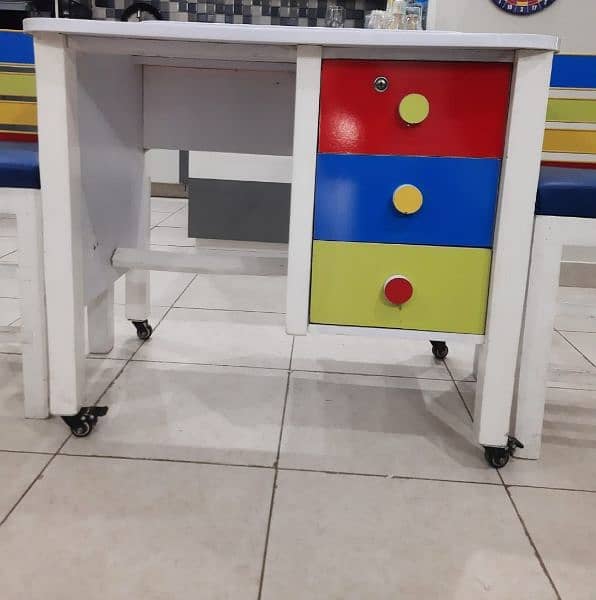 Study and Laptop Table with Two Chairs 2