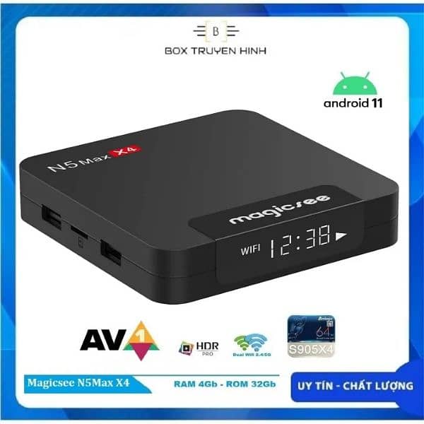 Magicsee N5 MAX X4 4gb 64gb Android 11 TV Box with S905X4 5